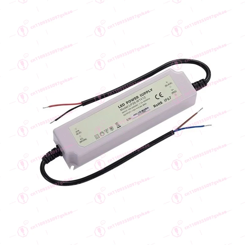 

Водонепроницаемая ультратонкая полоса света, одиночный 12 В, 24 В переменного тока, светодиодный драйвер постоянного тока, 2 А, уличный непромокаемый источник питания для видеонаблюдения