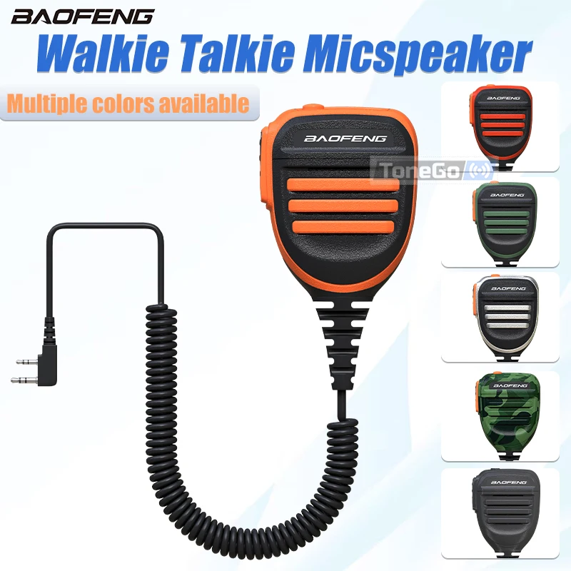 

Baofeng Walkie Talkie Speaker Microphone Mic Waterproof BF-780 PTT Remote Shoulder Headset For DM-32 UV-32 TK115 TK118 Ham Radio