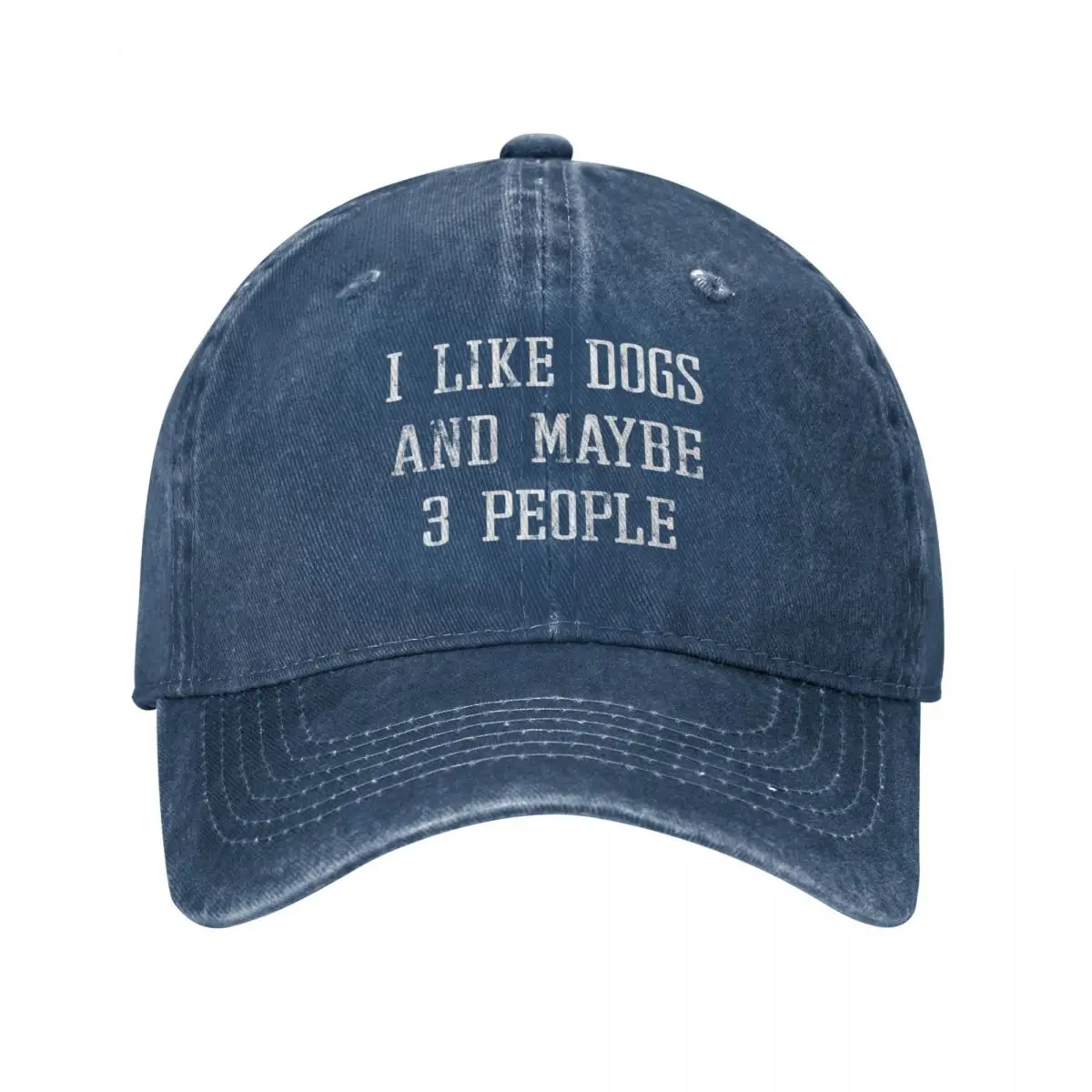 

Funny I Like Dogs And Maybe 3 People Pet Owner Gift Baseball Cap Military Tactical Cap Hats Hat Ladies Men'S