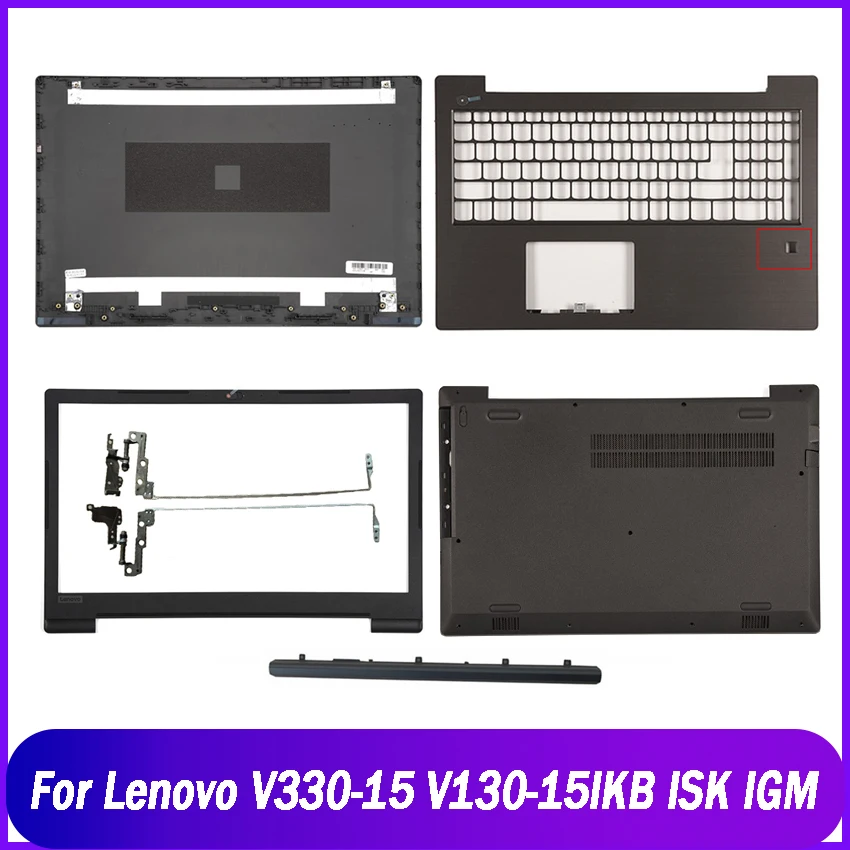 Новая задняя крышка для ноутбука Lenovo V130-15 V130-15IGM V130-15IKB, задняя верхняя крышка с ЖК-дисплеем, передняя панель, упор для рук, верхняя нижняя часть корпуса, серая