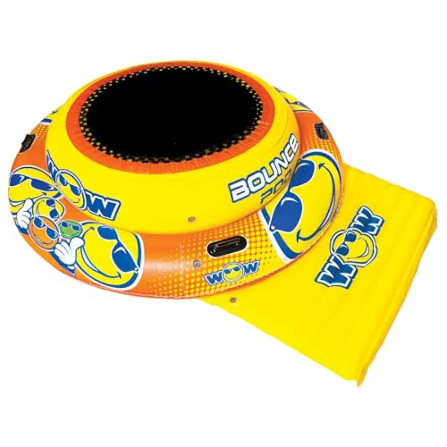 World of Watersports opblaasbaar springkussen, 4ft stuiteroppervlak, geel