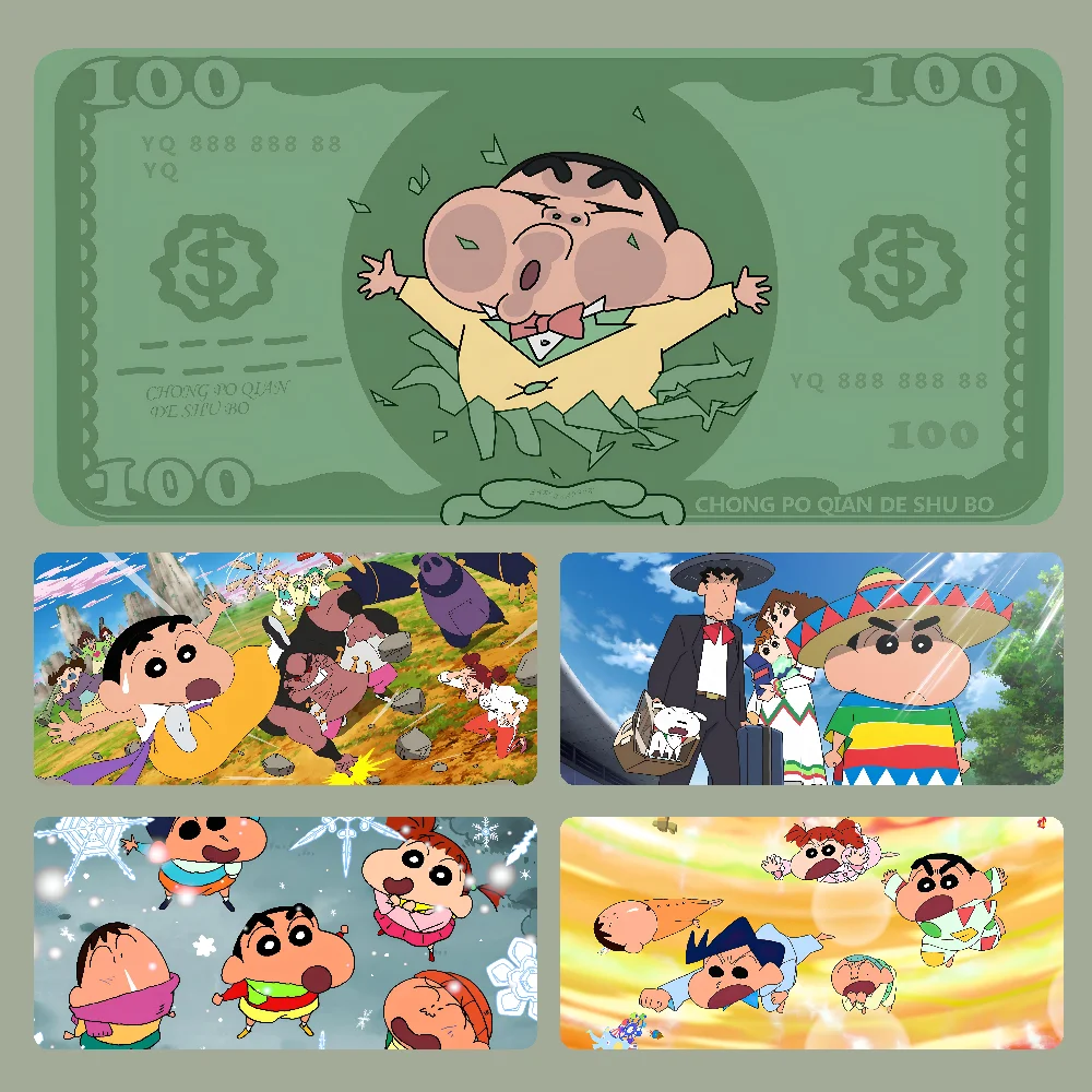 Anime Cartoon C-Crayon Shin-chans Mousepad Large Gaming Mouse Pad LockEdge addensato tastiera del Computer Table Desk Mat