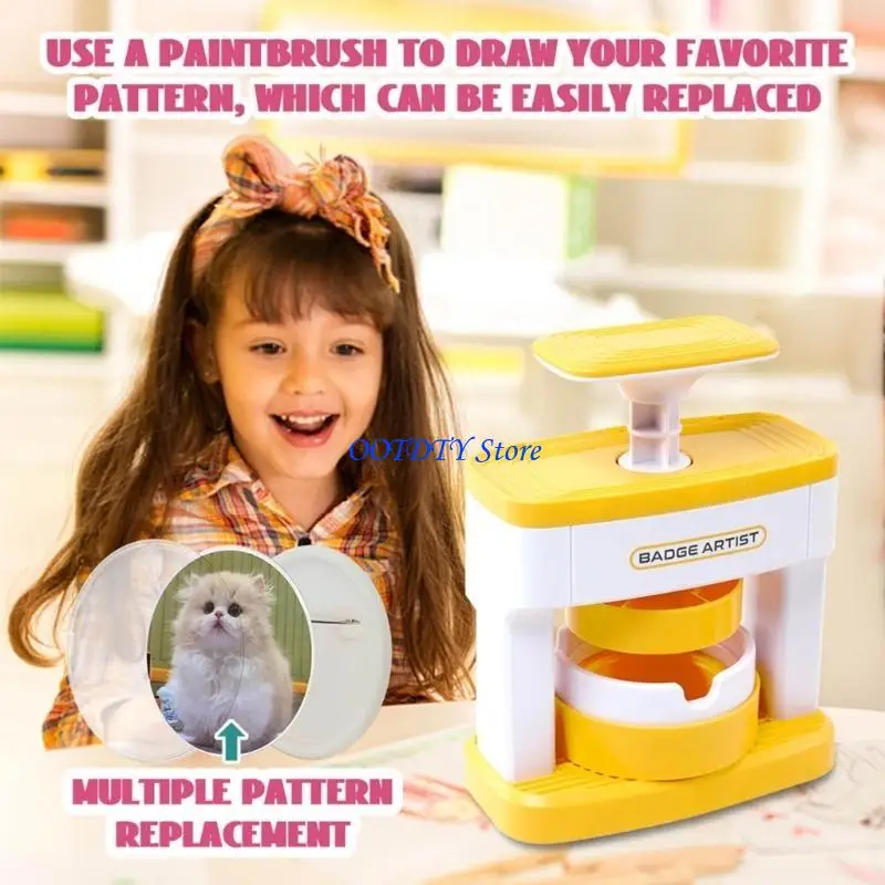 Picture 3: 367A Button Maker Machine Badge Maker Press Machine for Personalized Decorations