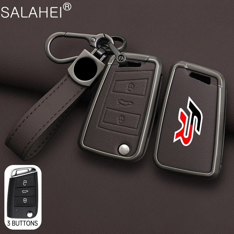 Car Flip Key Case Accessories Fit for SEAT FR Ateca Leon FR2 Ibiza for VW Volkswagen Golf 7 Tiguan MK2 For Skoda Superb 2 3 A7