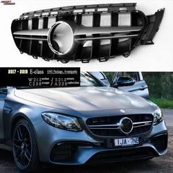 E63 Design Front Bumper Radiator Grille For Mercedes 2016 - 2019 E Class W213 S213 C238 A238 ANG Package & Avantgarde Models
