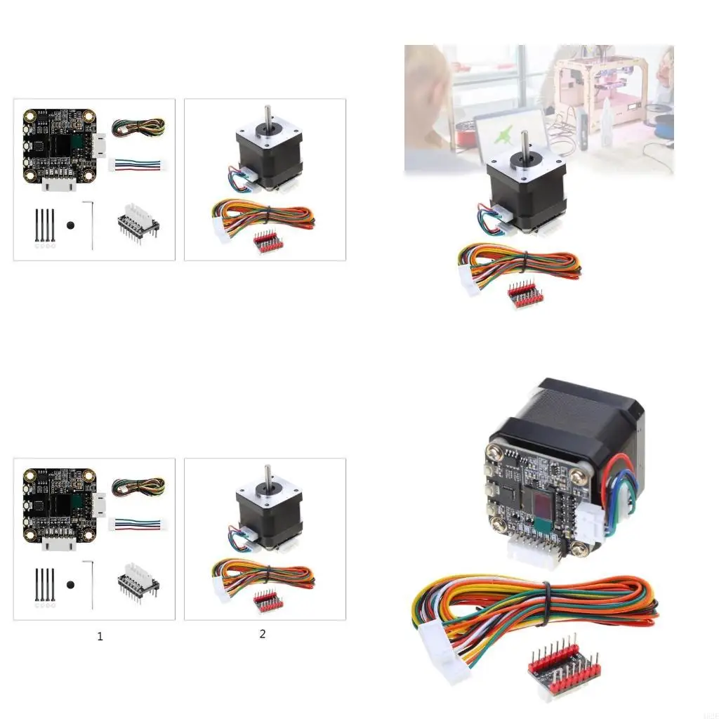 

3D-принтер 462E MKS SERVO42C PCBA Сервопривод с замкнутым контуром Контроллер шагового двигателя Nema17