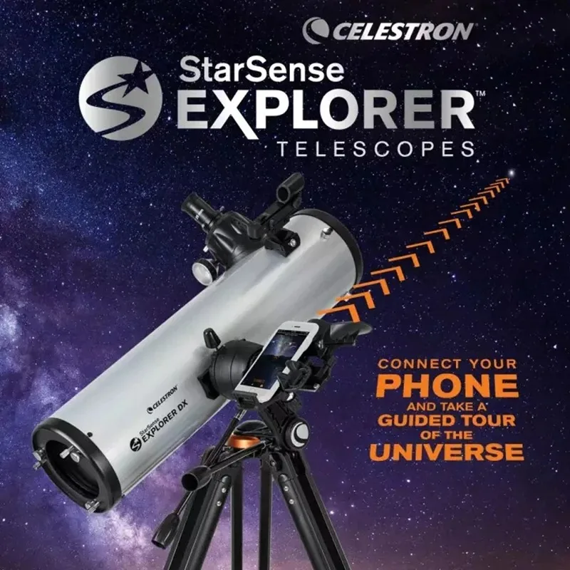 Celestron DX130AZ StarSense Explorer Smartphone App-Enabled Reflector Newtonian Astronomical Telescope 130/650mm view 4