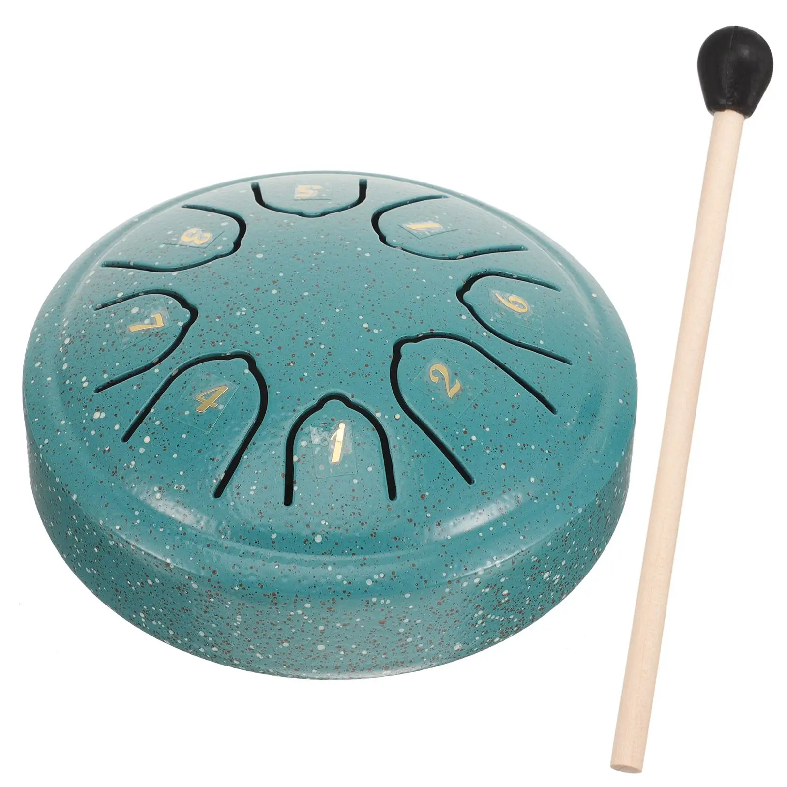 4 Inch 8 Tone Steel Tongue Drum with Mallet Kids Educational Toys Mini Ethereal Drum Beginner Practicing Percussion Instrument