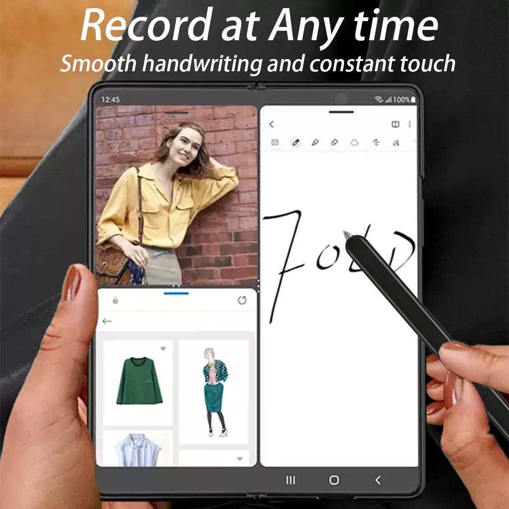 For Samsung Galaxy Z Fold 5 Edition Passive S Pen EJ-PF946B Replacement SM-F946 SM-F946U SM-F946B, with 3 Nibs Without Bluetooth view 5