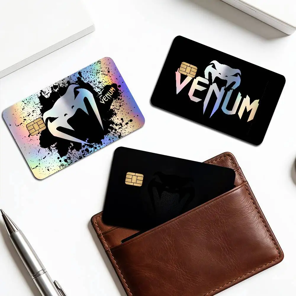 Adesivos de Cartão de Banco V-Venum Estéticos à Prova d'Água com Seleção de Vários Tamanhos, Decalques DIY Modernos