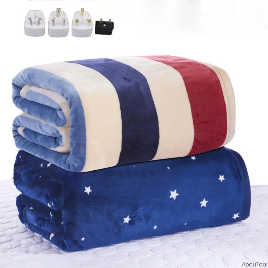 Electric Blanket Furry Heater Double Body Warmer 150*120cm Heated Blanket Thermostat Electric Heating Blanket Electric Heating