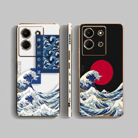 Cover Smooth E-TPU Phone Case Infinix NOTE 30 12 G96 12I 11 10 10I SMART 5 6 7 8 ZERO 20 5G PRO Case The Great Wave Off Kanagawa