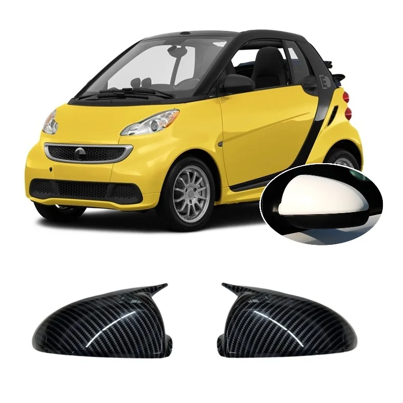 

Для Smart Fortwo Cabrio Coupe W451 2007–2015 гг., углеродное волокно, гидропористый звуковой сигнал, стильный корпус бокового зеркала, наклейка на крышку
