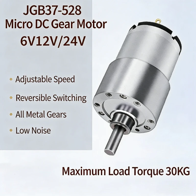 

all-metal high torque geared motor 6V12V24V，37-528 geared motor, micro DC geared motor,