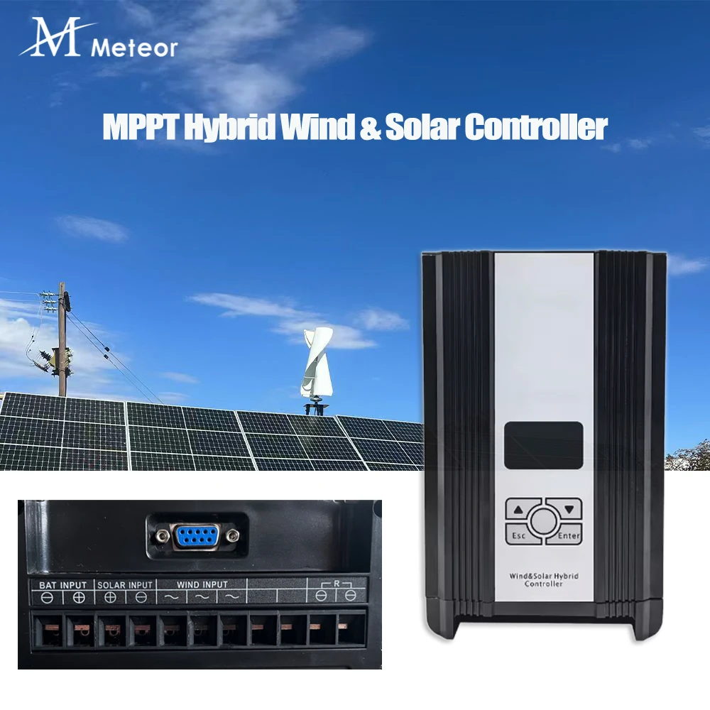 Fast Delivery Wind And Solar Hybrid System 5KW 8KW 10KW 12V-48V Powerful Controller Boost Charge With Dump Load For Home
