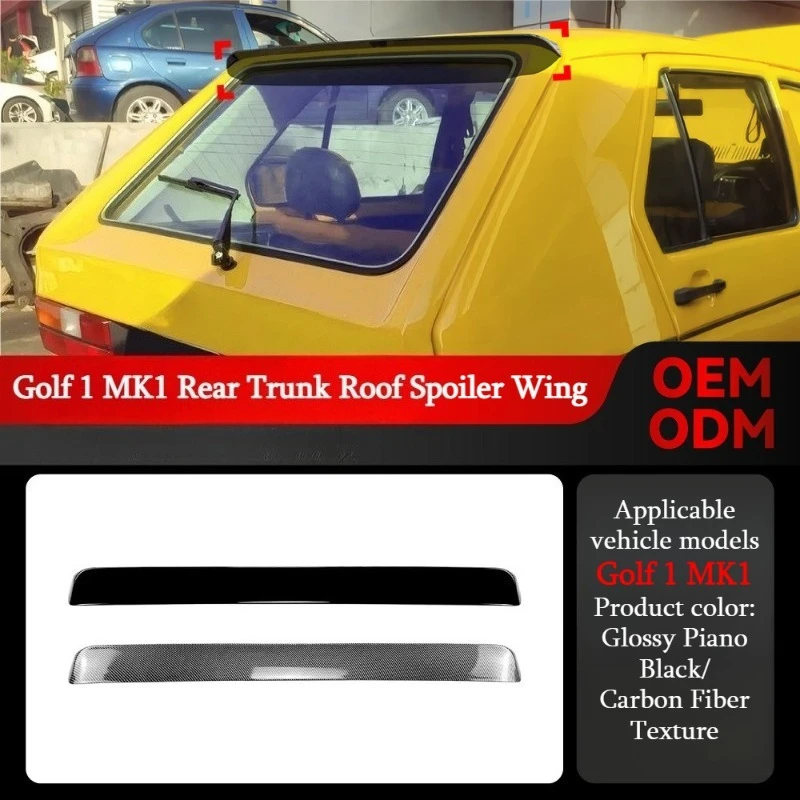 

Для Volkswagen Golf Golf 1 MK1, задний багажник, спойлер на крышу, крыло, универсальный Стайлинг автомобиля, аэродинамические аксессуары для внешней модификации