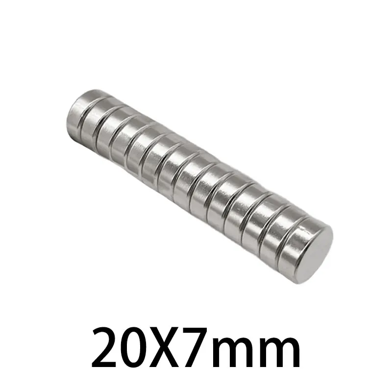 

5/10/20PCS 20x7mm N35 NdFeB Countersunk Round Magnet 20mm x 7mm Super Powerful Strong Permanent Magnetic imane Disc