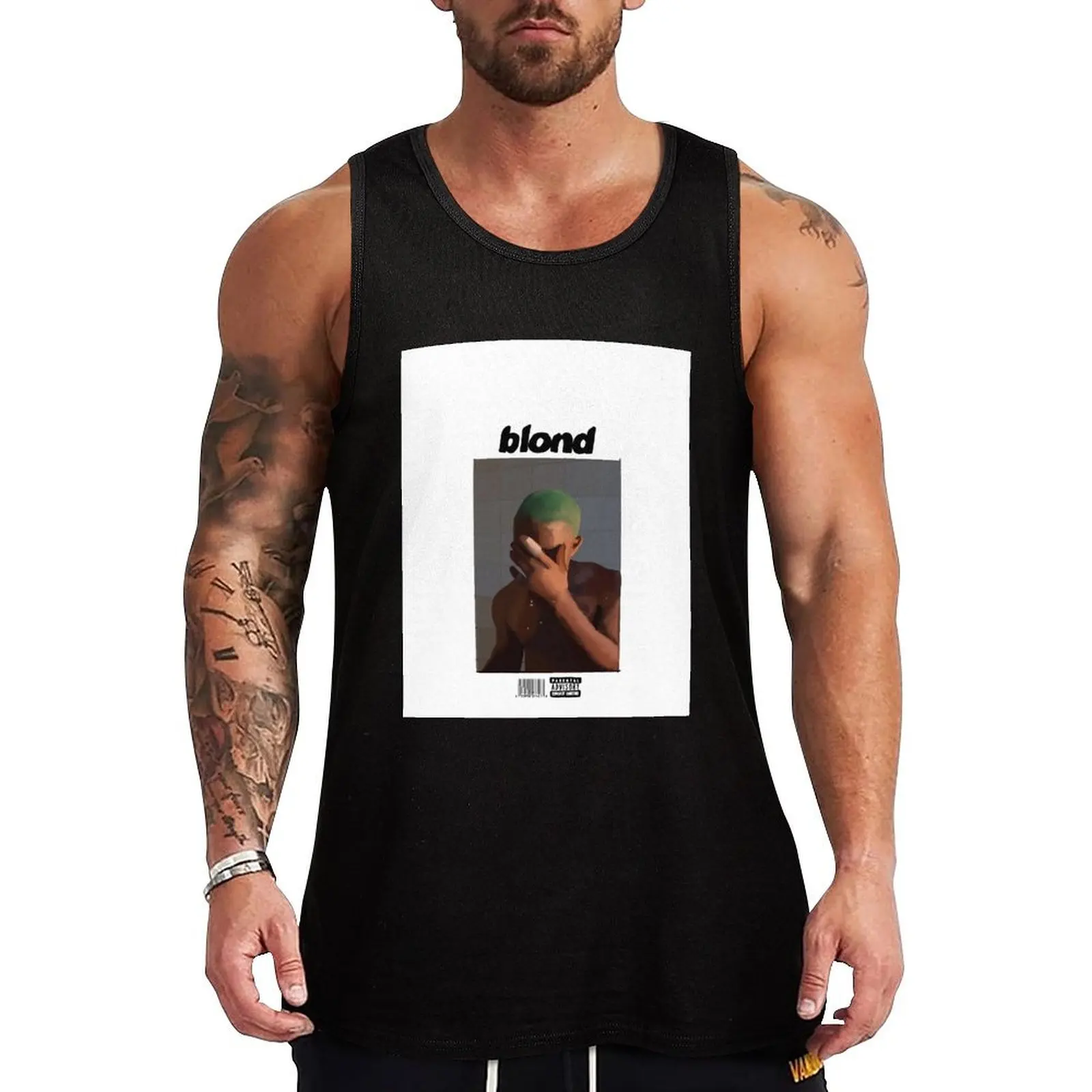 

Frank Ocean - Blonde Tank Top bodybuilding men clothes men gym clothing