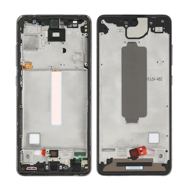 A52 4G middle frame For Samsung Galaxy A52 A525 Back Battery Cover Door Rear Housing Case Lens With SIM Card Tray