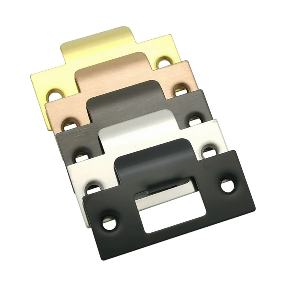 

6pcs/set Door Reinforcement Plate With Screws Garage Deadbolt Cover Plate Folded Hinges Cupboard Door Spring Hinges Accessories