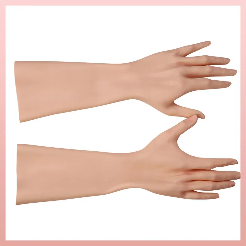 Silicone adult Simulated Glove Equipment For Men,Real Person Inverted Model For women's Realistic Hands, AT418