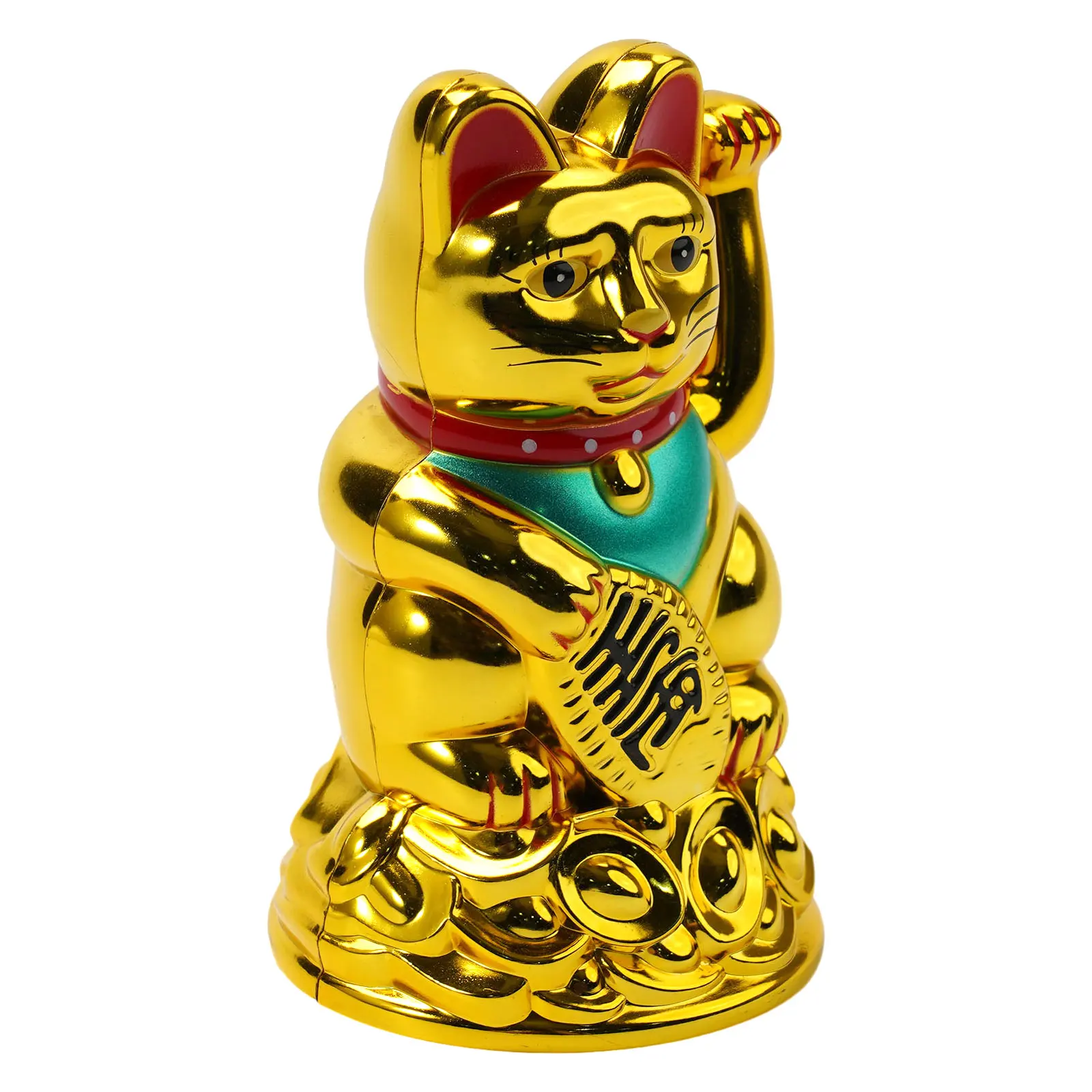 Decoration Lucky Cat Gold Fortune Lucky Waving Cat Beckoning Maneki Neko Birthday Gifts Feng Shui For Home Office