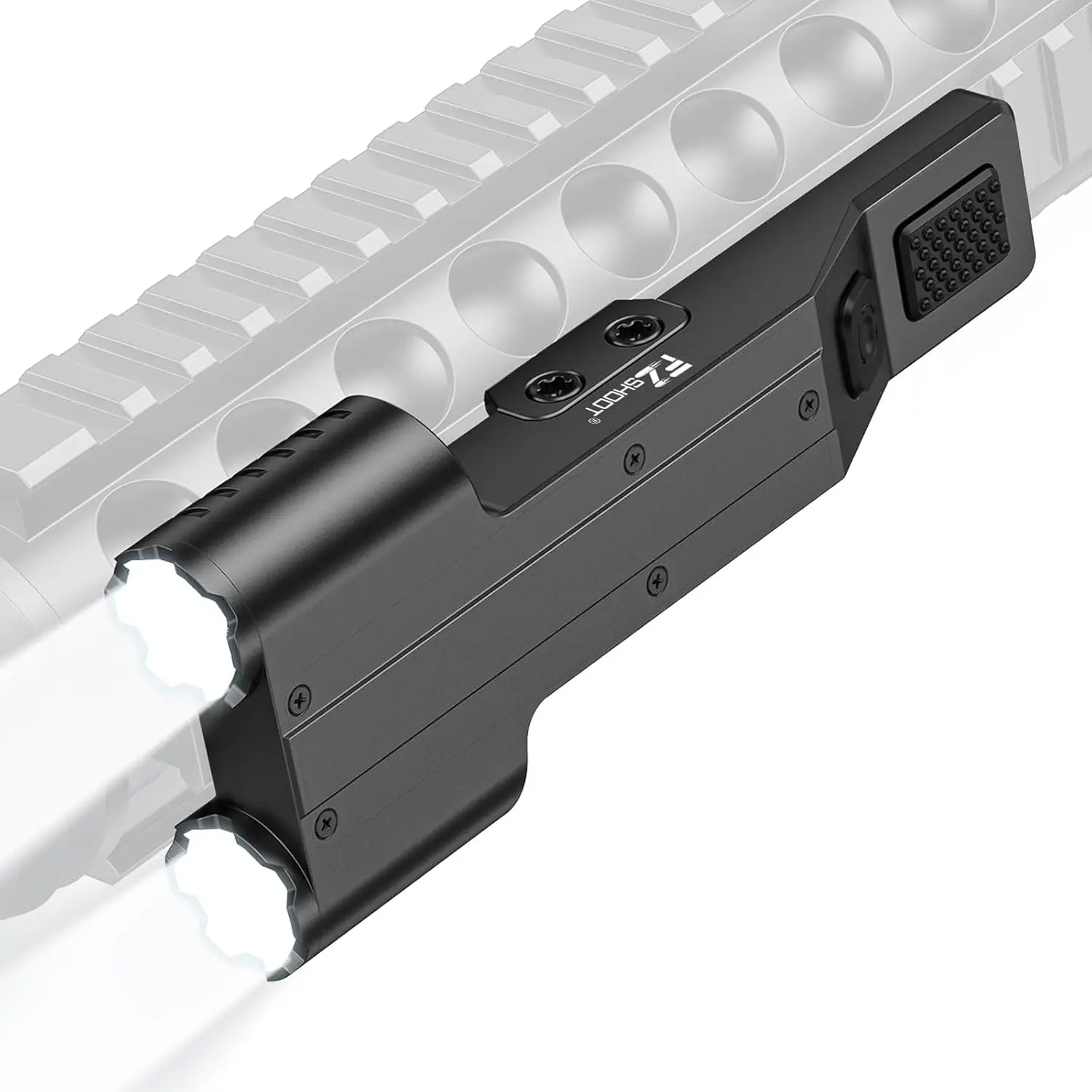 

2000 Lumen USB Rechargeable Rifle Light with Dual LED, Strobe Mode, Picatinny Rail Compatible