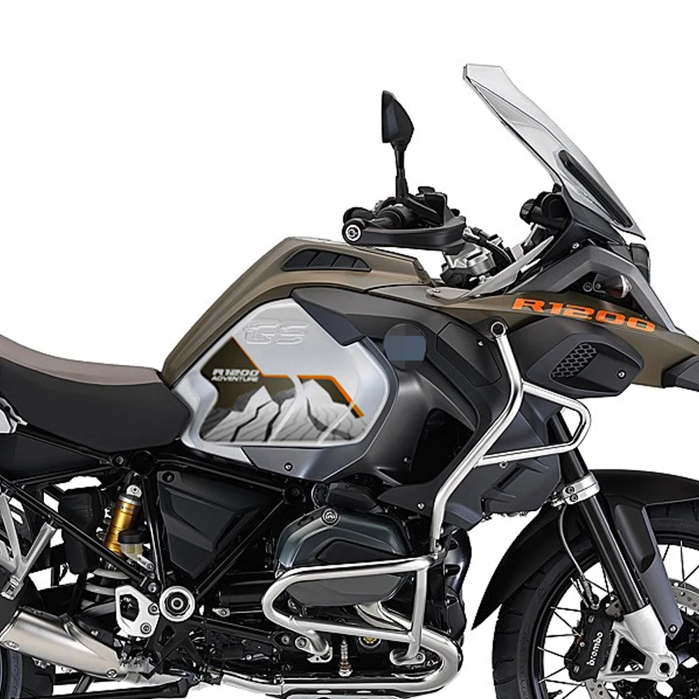 For BMW R 1200 GS ADV 2018-2023 3D Resin Sticker Waterproof Scratch-Resistant Motorcycle Side Tank Pad Protective Sticker