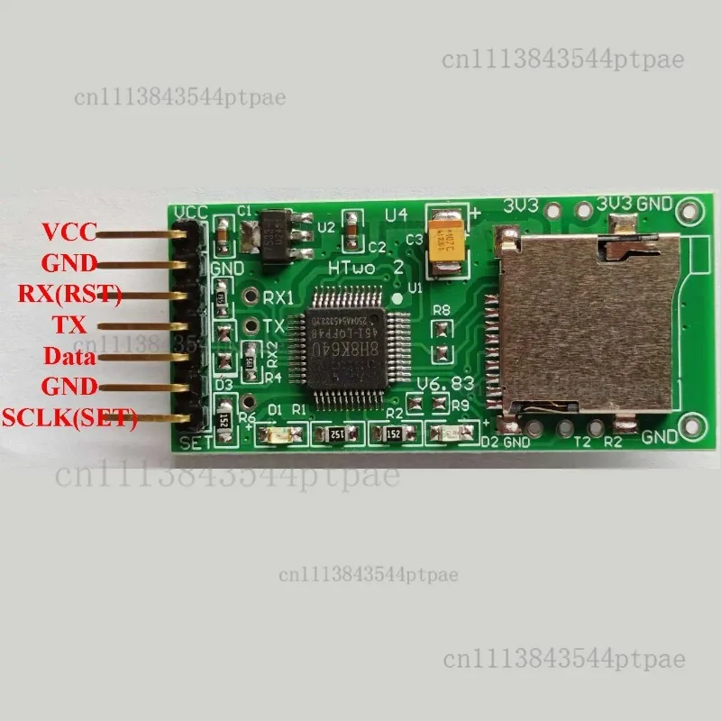 Digital caliper serial data logger with tf card storage and clock recorder