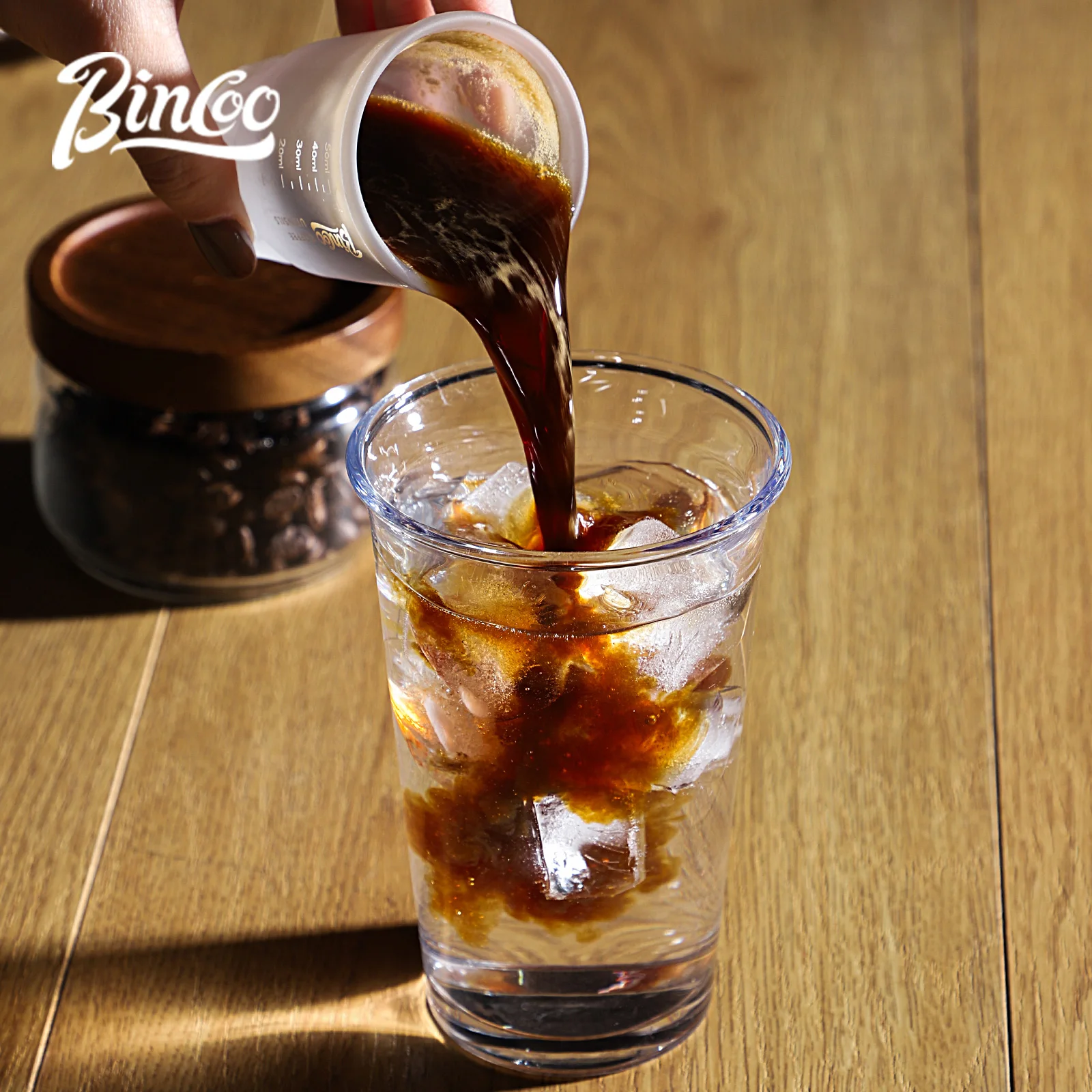 

BINCOO Espresso Glass Measuring Cup 50ML Clear Shot Glasses Coffee Mugs Set Espresso Measuring Cup Tools Milk Frothing Pitcher