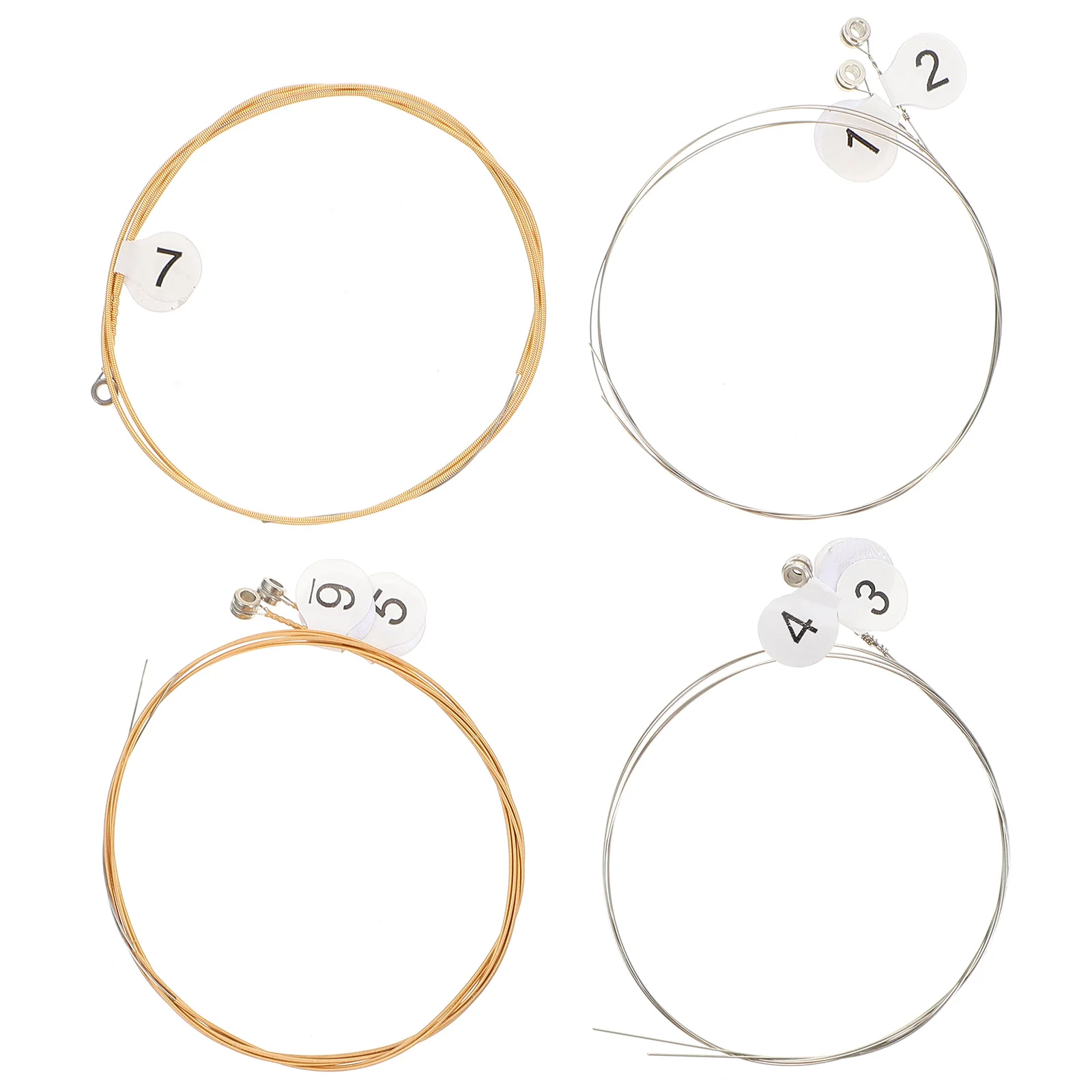 

7 Pcs Harp Strings Lyre Music Equipment Durable Replacement Lute Supplies Strong Textured Practical Choices Resonant Sound Easy