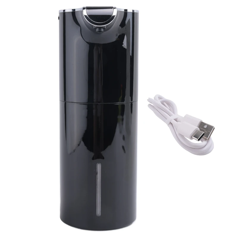 Foam Soap Dispenser Automatic - Touchless Soap Dispenser USB Rechargeable Electric Soap Dispenser 450ML Black-A14I