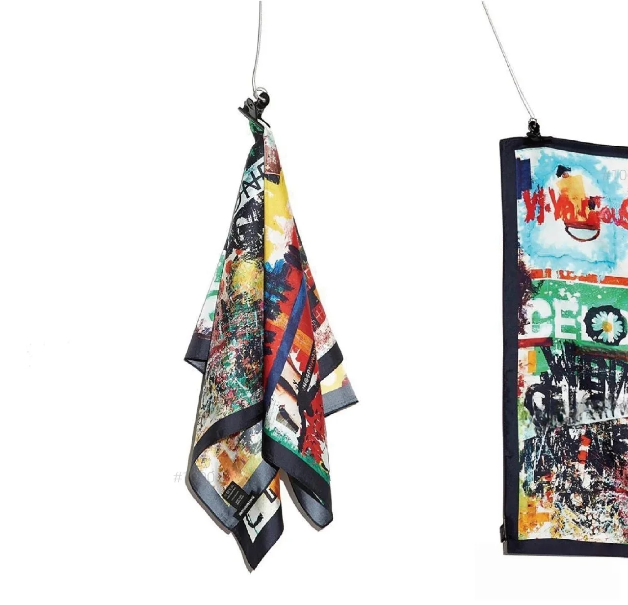 880818 GD نمط وشاح حريري Kpop الساخن المعبود G-DRAGON نفس النمط الكتابة على الجدران وشاح الأصلي محلية الصنع دعم منديل