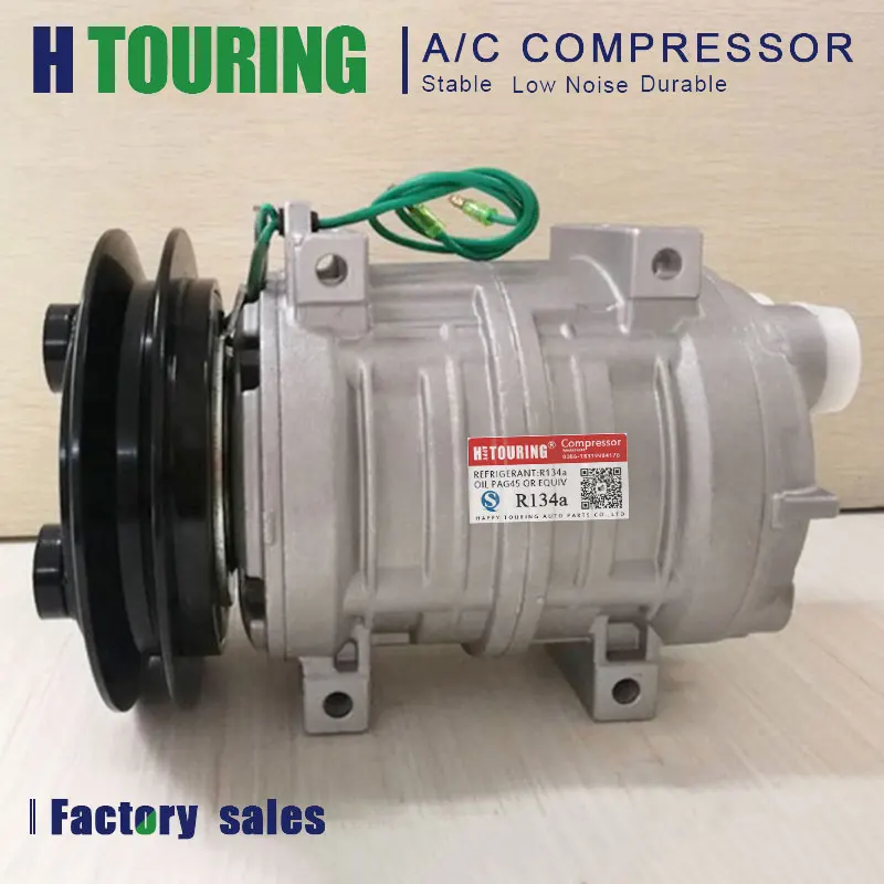 Auto Car A/C AC Air Conditioning Compressor for Heavy Duty TM21HD TM21 TM-21 Heavy Duty Compressor for Truck Bus 24V or 12V