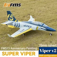 FMS 70mm Ducted Fan EDF Jet SUPER Viper V2 RC electric aircraft model assembly foam machine fixed wing PNP version