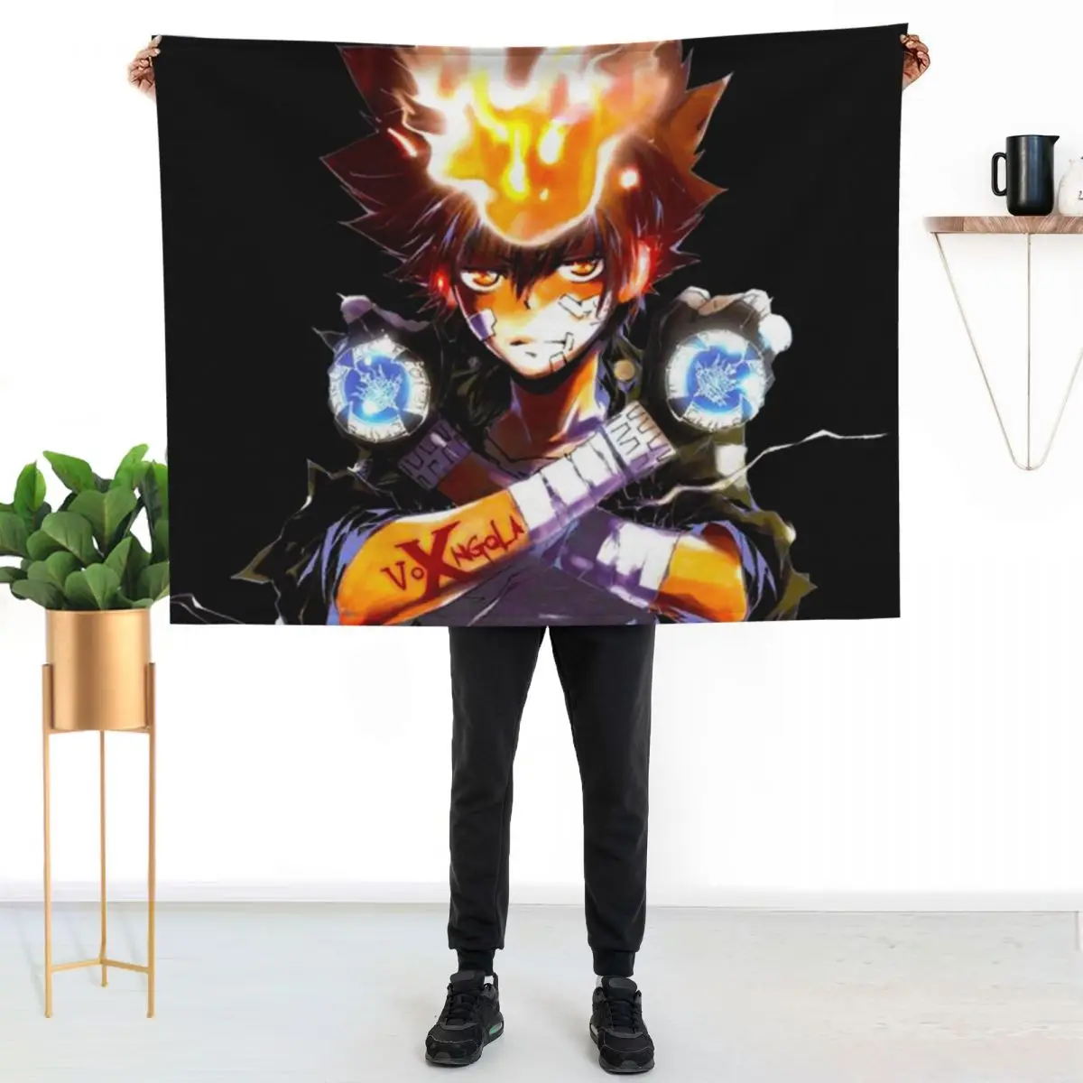 Katekyo Hitman Reborn Tsunayoshi Sawada Throw Blanket Giant Sofa Heavy Retros Cute Plaid Decorative Throw Blankets