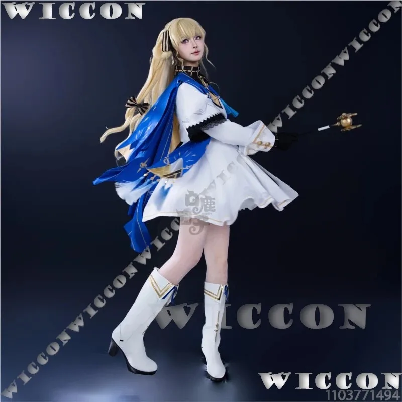 Phoebe juego Wuthering Waves Coaplay peluca rubia zapatos Prop Sexy vestido de Lolita mujer chica traje fiesta de Halloween Cos personalizado; 3, k8
