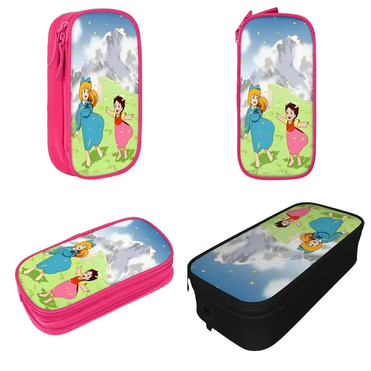 

Fun Heidi Anime Pencil Cases Cartoon Pencil Box Pen Holder for Student Large Storage Bag Students School Gifts Stationery
