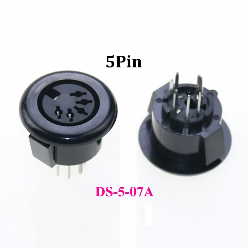 1 stücke S Terminal Audio Video Din Buchse Stecker S-video PCB Mount 3/4/5/6/8/9Pin Silber Ton PS2 Rund DIN Micro Jack – Detail 6