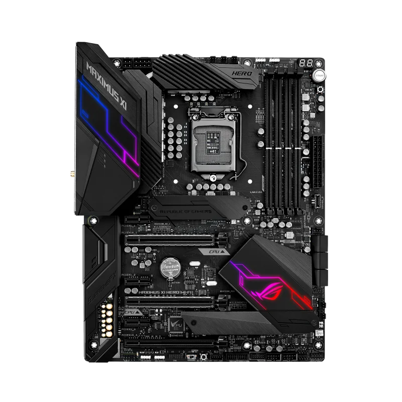 ASUS ROG MAXIMUS XI HERO Motherboard LGA1151 Support Core i5-9400F 8600K i7-9700F i9-9900KF CPU Intel Z390 4xDDR4 M.2 ATX