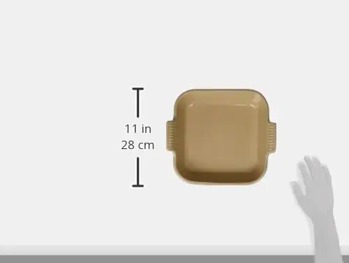 3 Quart Marseille Blue Square Stoneware Baking Dish, 9 Inch Heritage Design