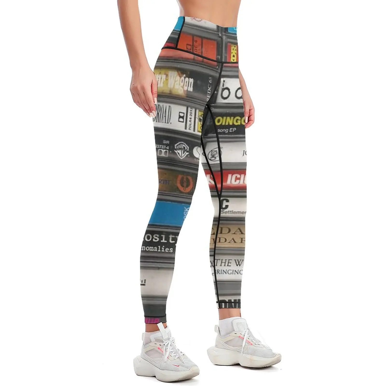 Alternative 80's Cassette Tapes Leggings gym's sportswear Women's push up trousers push up legging Womens Leggings