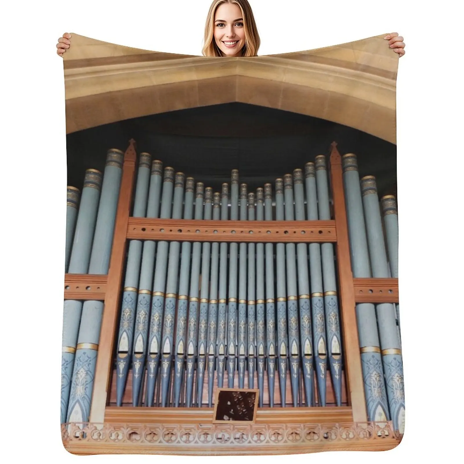 Pipe Organ Throw Blanket Furry manga Winter beds Designers Soft Plaid sofa bed Blankets