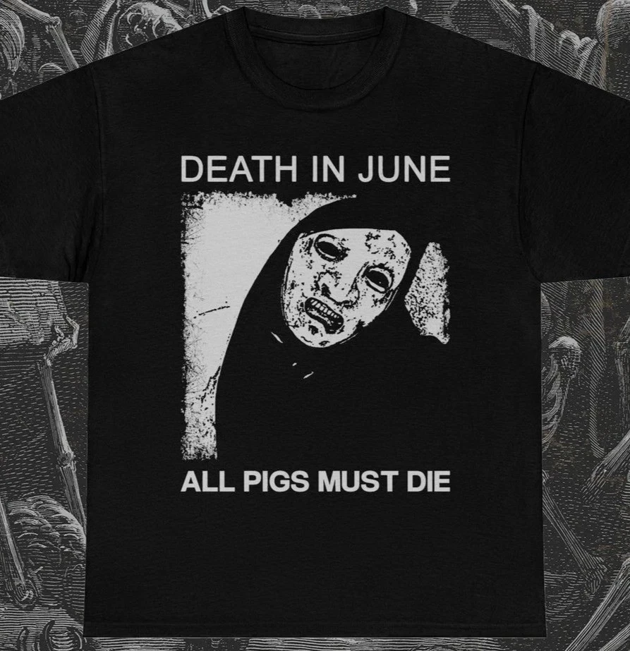 2026 June Death Style All The Pigs Must Die Cotton Short-sleeved T-shirt Suitable for Both Men and Women of High Quality Summer