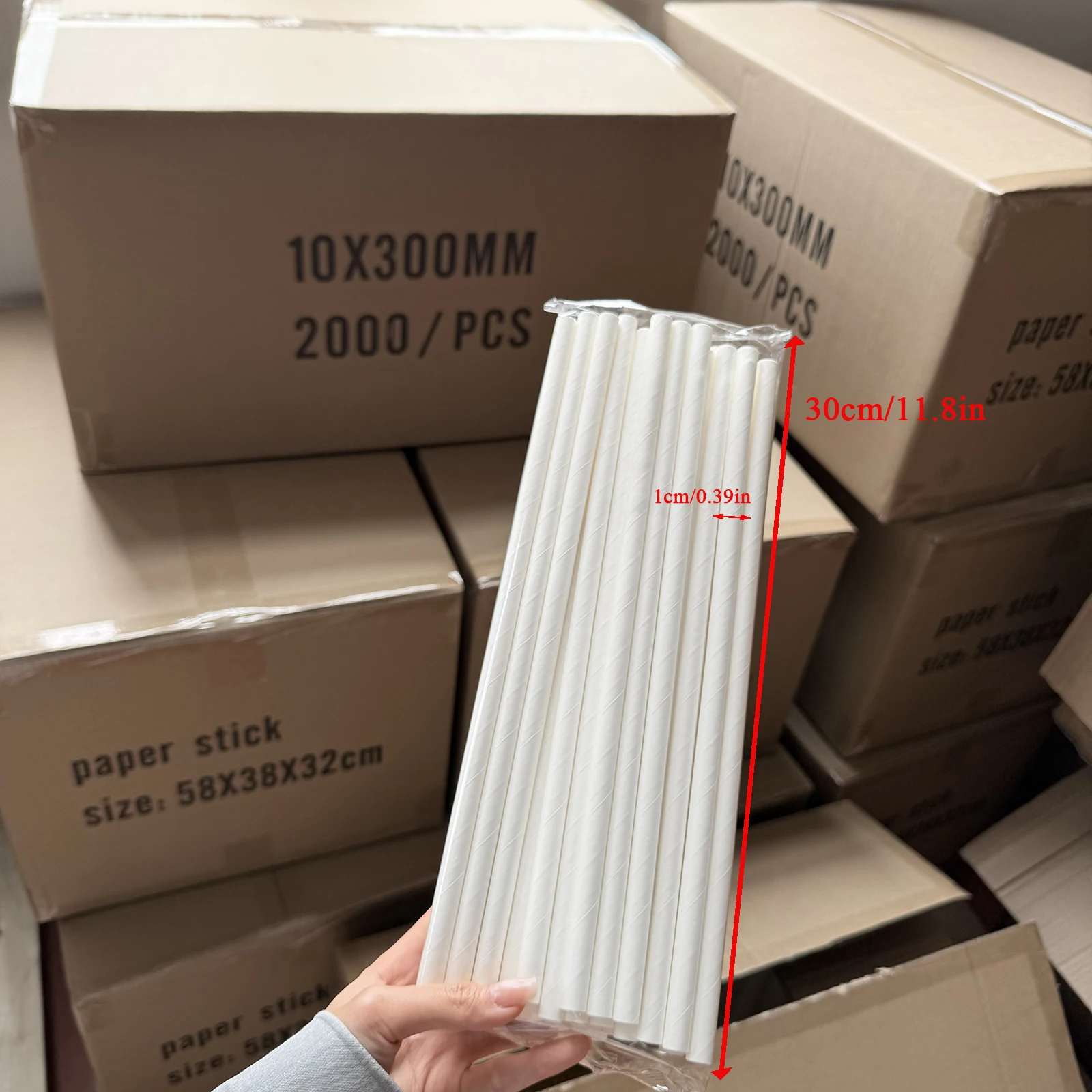 High quality marshmallow tool stick thickened 10*300mm factory straight hair support customized full box 2000