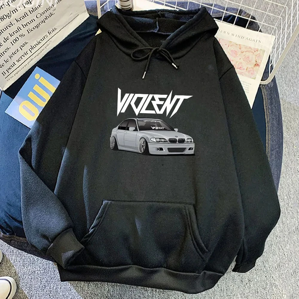 Fear Of God Essential - Männer Auto Grafik Hoodies Hübsche Straße