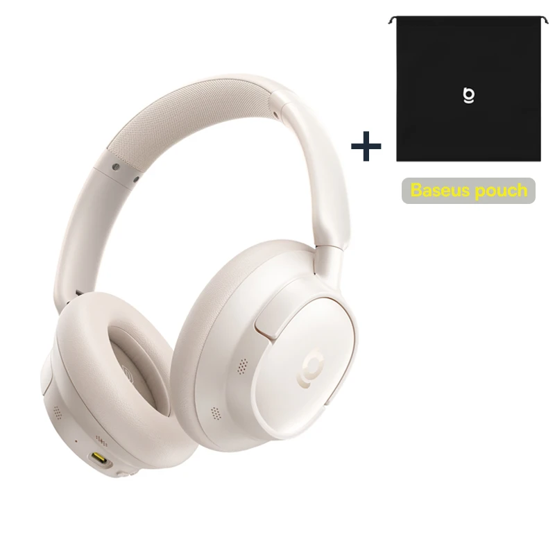 Baseus EH10 NC ANC Kabellose Kopfhörer 45dB Adaptive Hybrid-Geräuschunterdrückung Hi-Res LDAC Kopfhörer Bluetooth 6.0 80 Std.