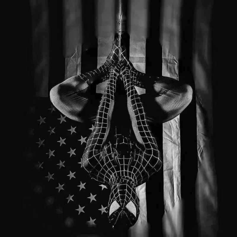 Kostium Spidermana dla dorosłych superbohater pająk czarny Remy Toby Miles Spider Man przebranie na karnawał body Halloween kostium męski