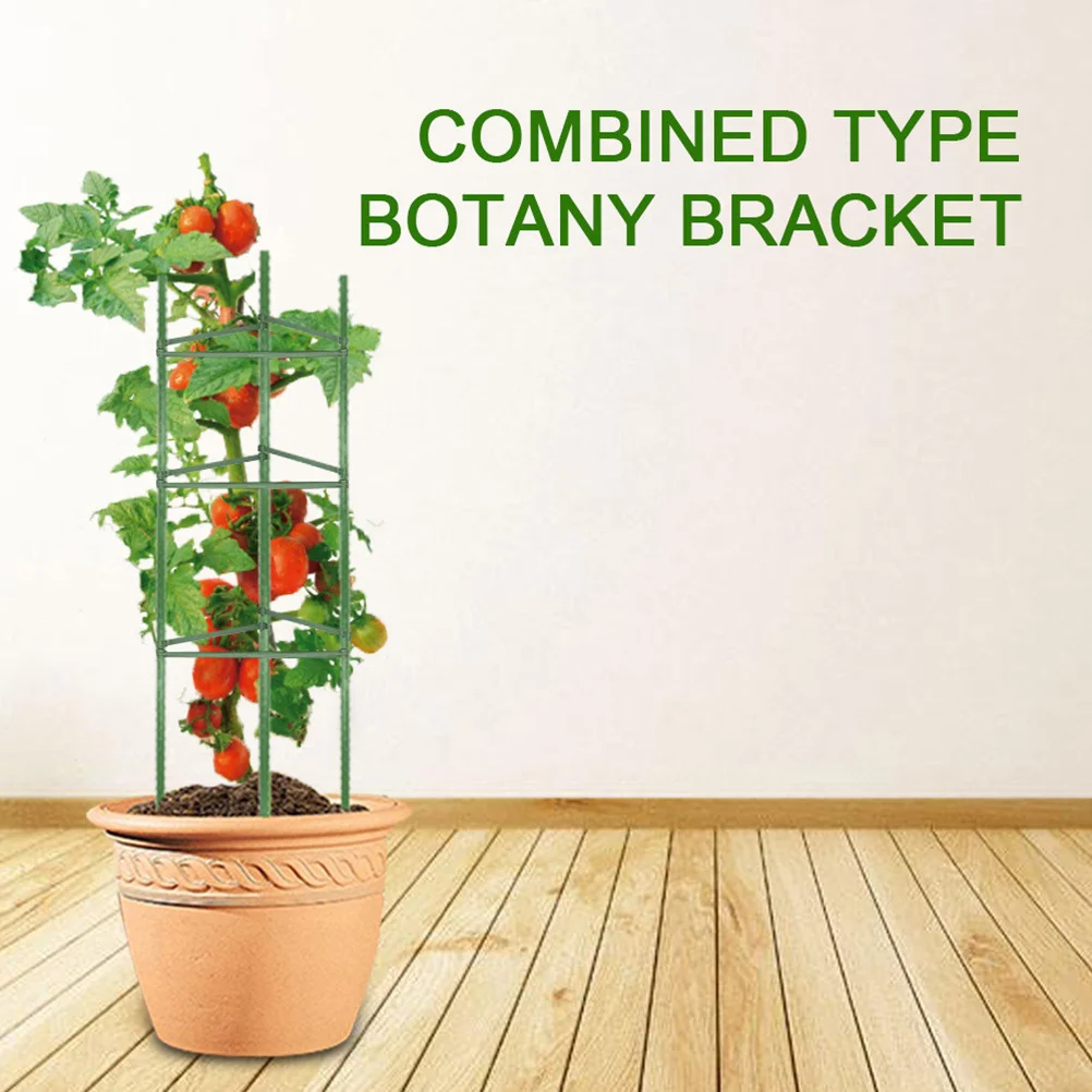 

1Set Climbing Frame Plant Support Combined Botany Bracket Reusable Flower Stand Gardening Tools 3 Clips 6 Long Tubes 9 Arms 3