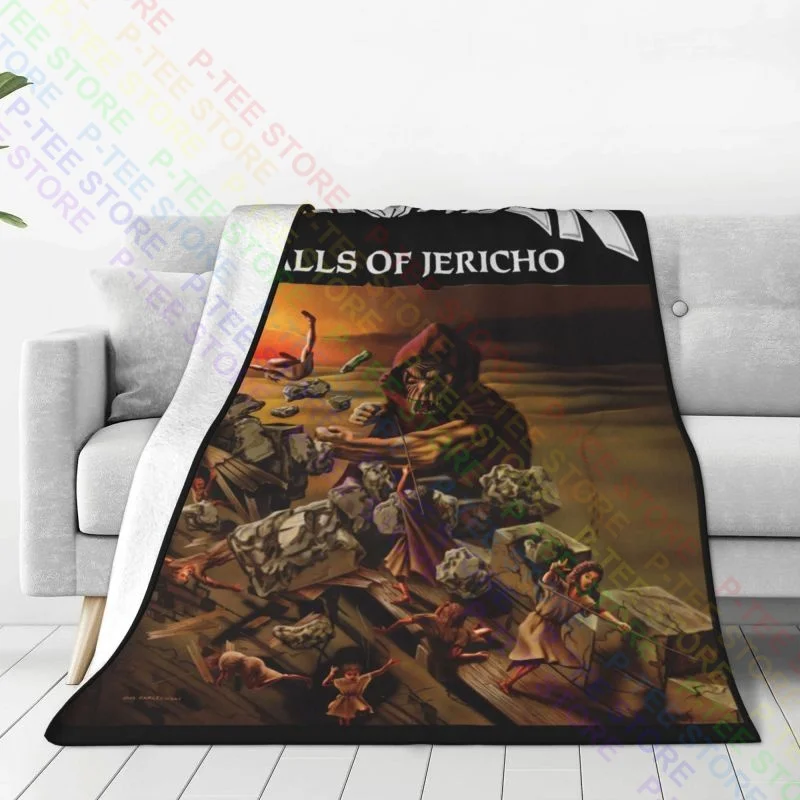 Helloween Walls Of Jericho Album Cover Metal Music Band Blanket Comfort Four Seasons Sofa Decorative